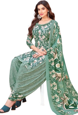 djn creation Crepe Printed Salwar Suit Material