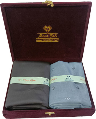 Mansfab Cotton Blend Printed Shirt & Trouser Fabric