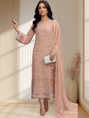 Amit Georgette Embroidered Salwar Suit Material