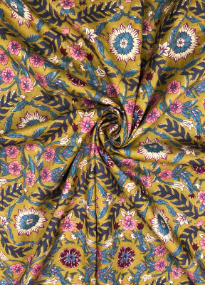 PALASH Pure Cotton Colorblock Kurta Fabric