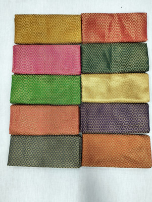 Priyanshi Fashions Jacquard Solid Blouse Material