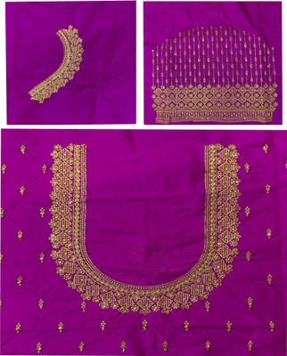 Blouseji Cotton Silk Embroidered Blouse Material
