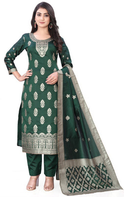 SAUMYA CREATIONS Art Silk Self Design Kurta & Churidar Material