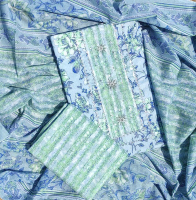 GC80 BY GAURI COLLECTION Pure Cotton Printed, Self Design Salwar Suit Material