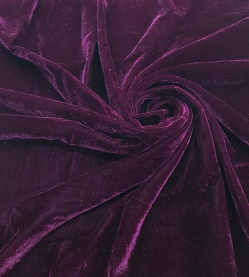 ALINA MODA Velvet Solid Multipurpose Running Fabric