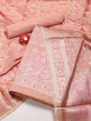 Meena Bazaar Chanderi Self Design Salwar Suit Material