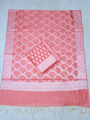 AZ Silk Cotton Silk Printed Salwar Suit Material