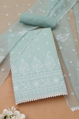 soch Cotton Blend Embroidered Salwar Suit Material