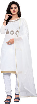 shree avadh creation Cotton Blend Self Design Suit Fabric