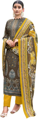 ShEmpire Wool Printed Salwar Suit Material