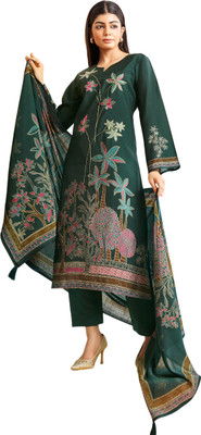 DRAVINAM Trends Muslin Embroidered Salwar Suit Material