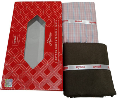 Raymond Cotton Blend Checkered Shirt & Trouser Fabric