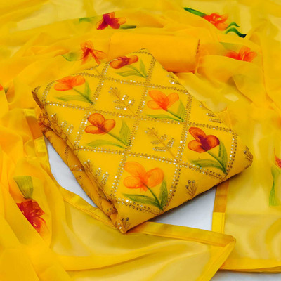 Stylebhawani Georgette Printed Salwar Suit Material