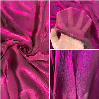KRISHNAM TRENDS Silk Blend Self Design Multi-purpose Fabric