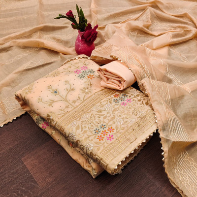 Divastri Chanderi Embellished Salwar Suit Material