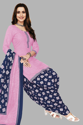 SHREE JEENMATA COLLECTION Floral Print Kurta, Patiala & Dupatta Set