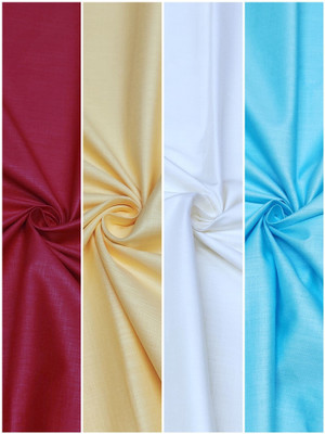 SUBHDIN Pure Cotton Solid Shirt Fabric