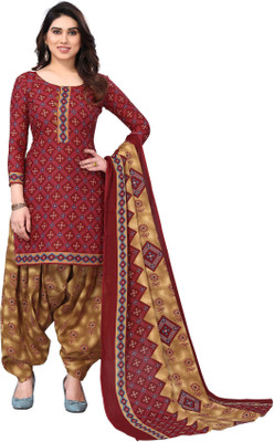 VihaanExim Cotton Blend Printed Salwar Suit Material