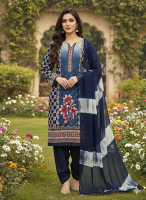 DOLI Cotton Blend Printed Salwar Suit Material