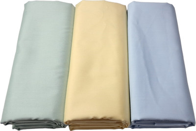 CHANDRAVATI Satin Solid Shirt Fabric
