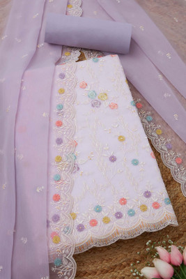 soch Chiffon Floral Print Salwar Suit Material