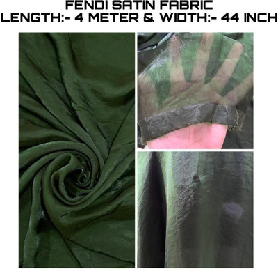 KRISHNAM TRENDS Silk Blend Self Design Multi-purpose Fabric