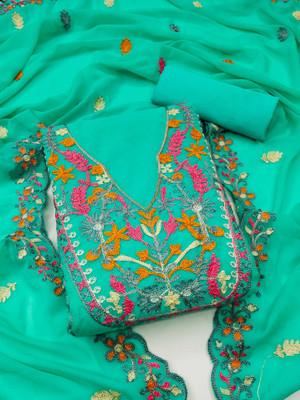 Divastri Georgette Embroidered Salwar Suit Material