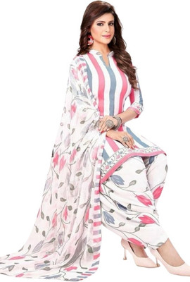 ALSHOP Crepe Self Design Salwar Suit Material