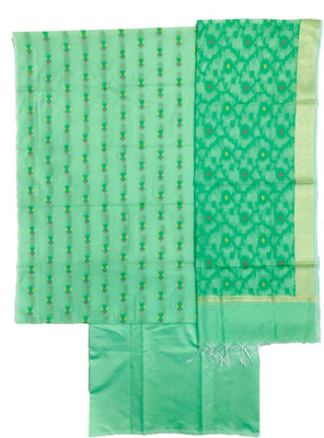 SHREEMAA CREATIONS Cotton Silk Self Design Salwar Suit Material