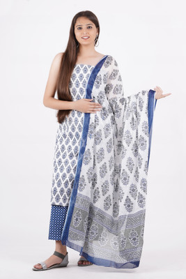 KWATCHI Pure Cotton Printed Salwar Suit Material