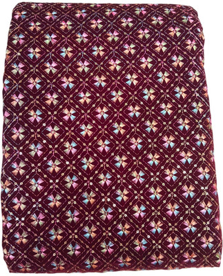 Seg Velvet Embroidered Blouse Material