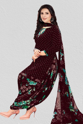 KASHII ENTERPRISE Crepe Self Design Salwar Suit Material