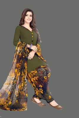 ANIRAV Crepe Printed Salwar Suit Material