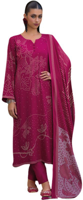 ShEmpire Wool Printed Salwar Suit Material