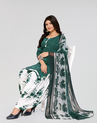 Vini Enterprises Crepe Printed Salwar Suit Material