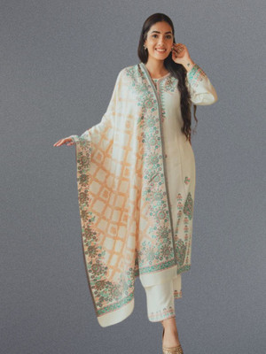 Safaa Wool Self Design Kurta & Palazzo Material