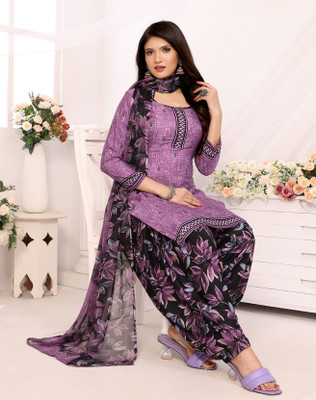 YASHIKA Crepe Printed Salwar Suit Material