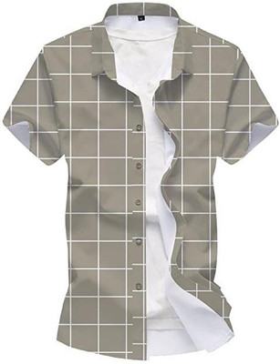 VIZOLT Polycotton Printed Shirt Fabric
