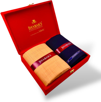JHABAK'S Cotton Linen Solid, Self Design Shirt & Trouser Fabric