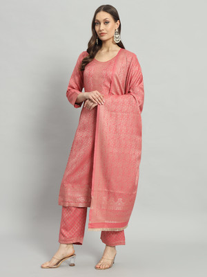 HouseOfCommon Wool Self Design Kurta & Palazzo Material