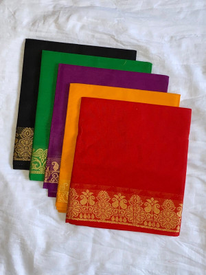 CLOTHFABRIC Pure Cotton Self Design Blouse Material
