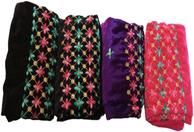 Cotton colors Velvet Self Design Blouse Material