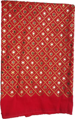 Shantuba textiles Silk Blend Embellished Blouse Material