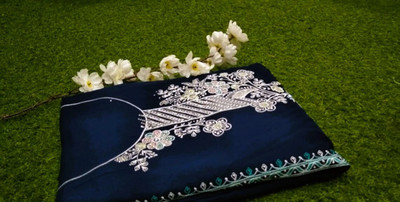 eFashion Georgette Embroidered Salwar Suit Material