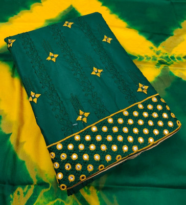 Ishika Creation Cotton Blend Embroidered Kurta & Churidar Material