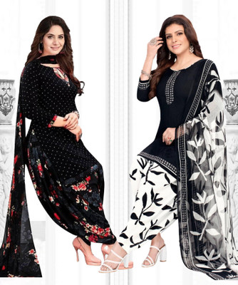 THIRA Crepe Printed Salwar Suit Material
