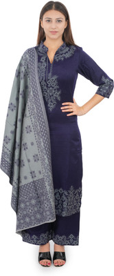 Indo Essence Wool Printed Kurta & Palazzo Material