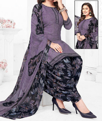 KurtiKo Crepe Printed Salwar Suit Material