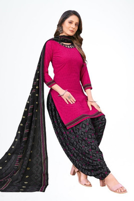 Hidhasha Crepe Printed Salwar Suit Material