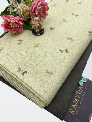 AARADHYA Cotton Blend Printed Shirt & Trouser Fabric